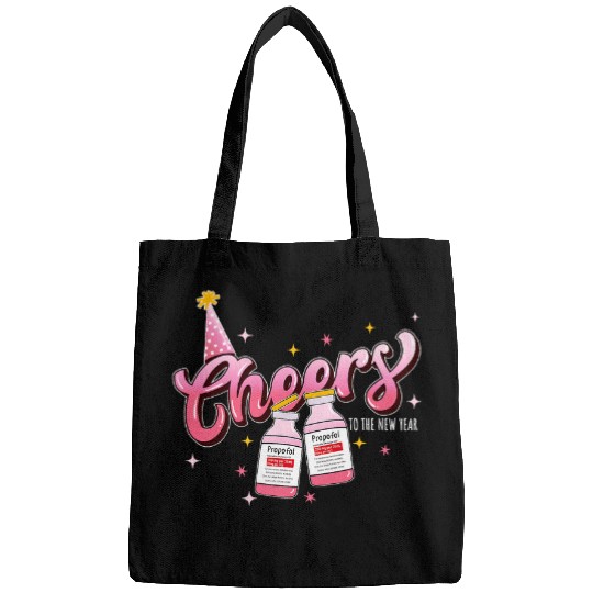 Cheers To The New Year ICU nurses 2024 Happy New Year nurses Bags