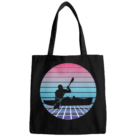 Kayaker Canoe Driver Kayak Kayak Boat vintages Retro Bags