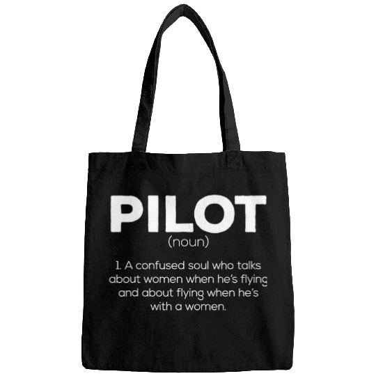 Funny Pilot Definition Talking About Women Student Pilots Bags