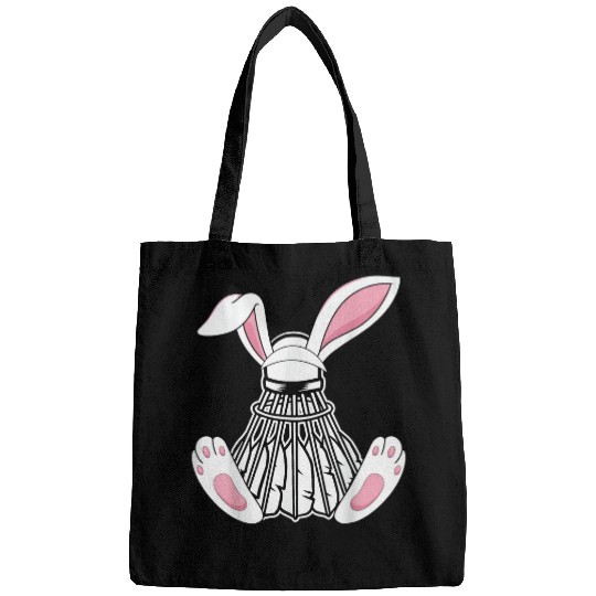 Happy Easter Badminton Ears Funny Easter Day Bunny Lovers Bags
