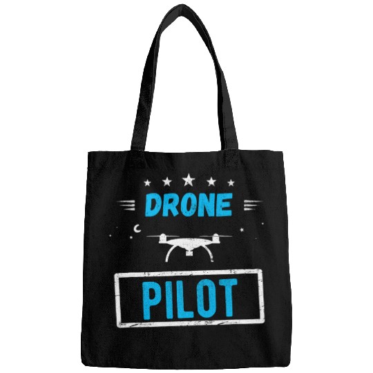 Drone Pilot Funny Quadcopter RC Photographer vintages Style 5 Bags