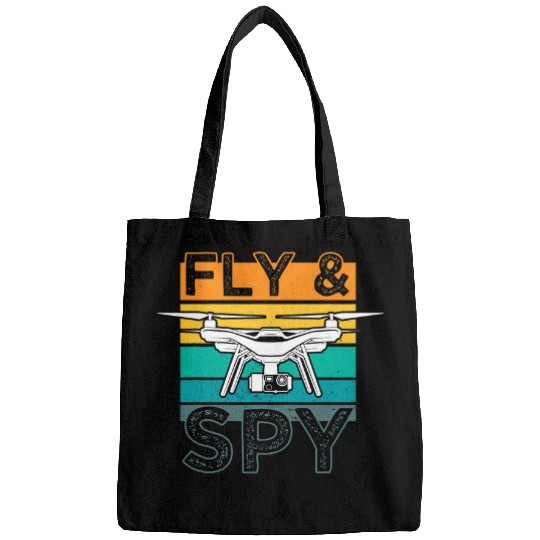 Drone Pilot Fly Spy Retro vintages FAA Certified Bags