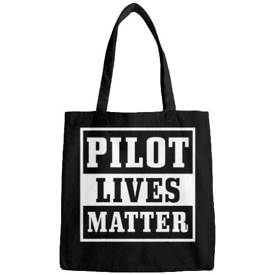 Pilot Lives Matter Aviation Helicopter Airplane Pilot Funny 1 Bags