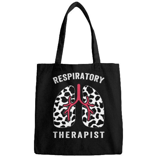 Respiratory Therapist Cute Cow Print Lungs Health Care Bags