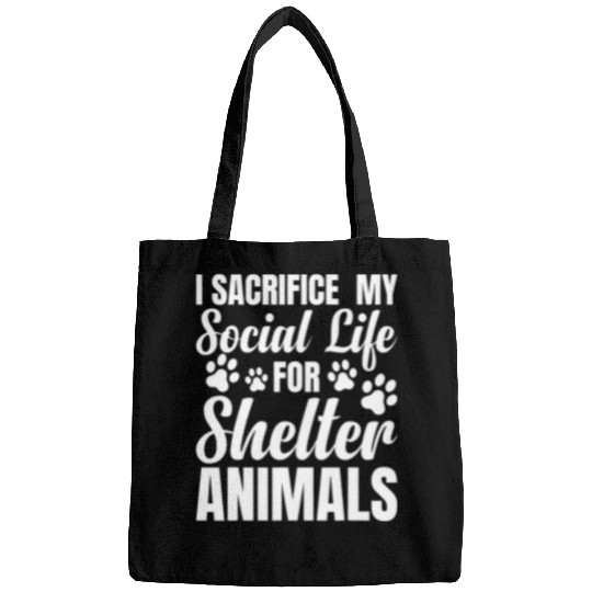 Animal Shelter Worker Pet Lover Cat Volunteer Animal Lover Bags