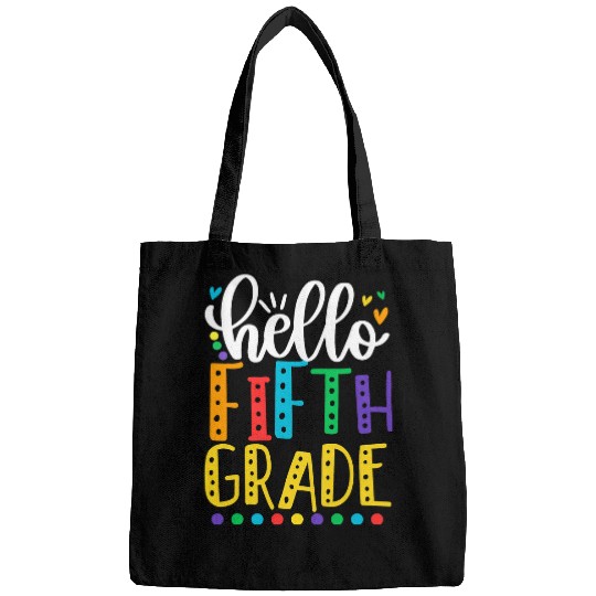Hello Fifth Grade Funny Teacher Student Back To School Bags