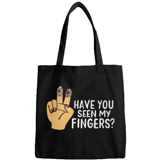 have you seen my fingers men chainsaw woodworker ampu Bags