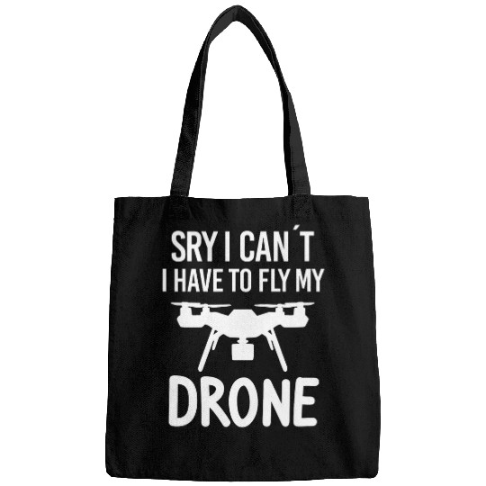 Drone pilot drone owner drone multicopter saying Bags