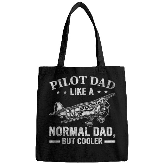 Funny Pilot Art For Dad Men Aviation Airplane Aircraft Pilot 4 Bags