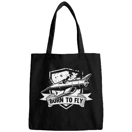Born To Fly Aviation Aircraft Gift For A Pilot Bags