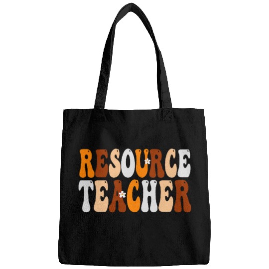 Resource Teacher Cute Women Groovy Fall Autumn Lovers Bags