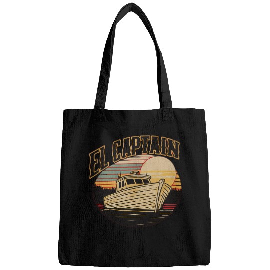 El Capitan Captain Anchor Boat Funny Boating Bags
