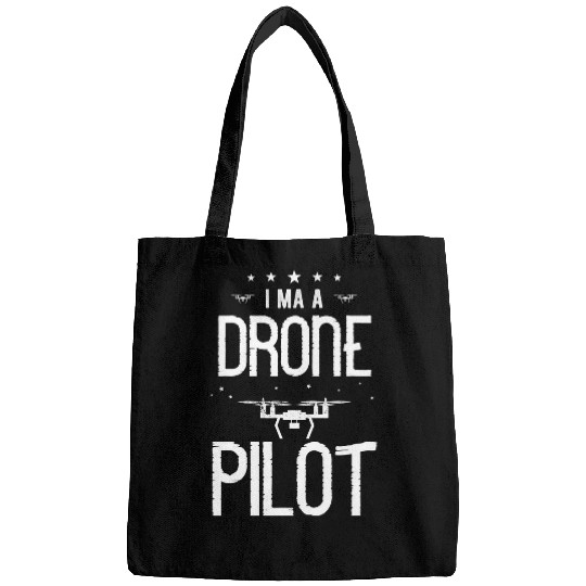 Drone Pilot Funny Quadcopter RC Photographer vintages Style 1 Bags