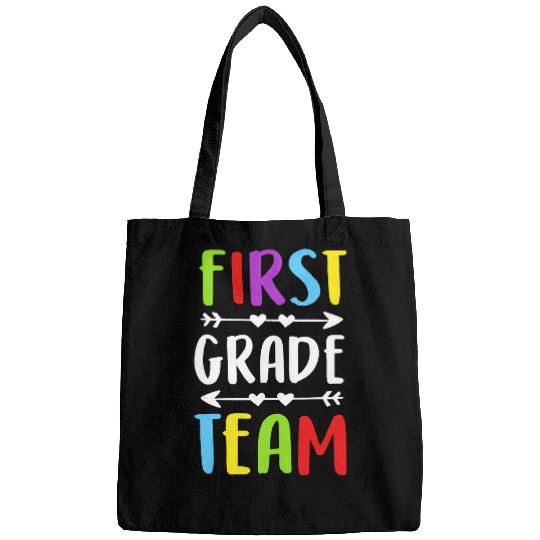 Team First Grade Teacher Student Back To School Kids Bags