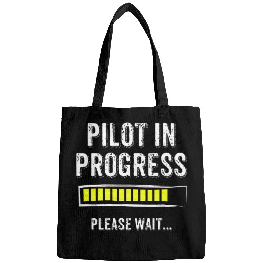 Pilot In Progress Funny Flight School Student Cute Bags