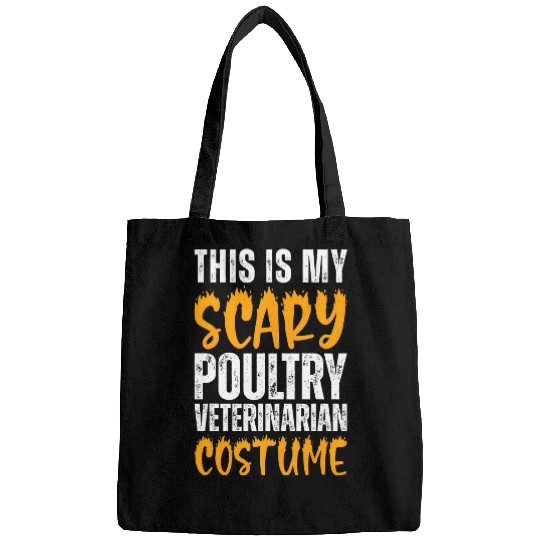 My Scary Poultry Veterinarian Costume Funny Halloween Bags