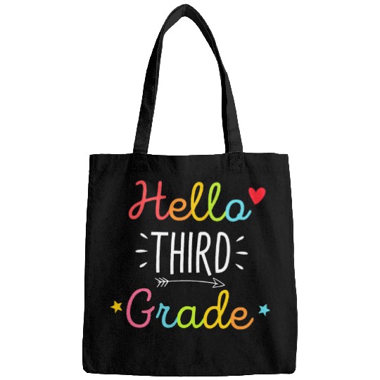 Hello 3rd Grade Back to School Funny Teacher Student Bags