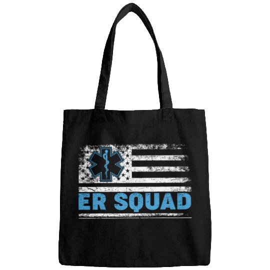 ER nurses American Flag Doctor Emergency Room Hospital Squad Bags