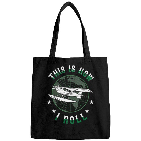 This Is How I Roll Airplane Pilot Aviation Flight Men Funny Bags