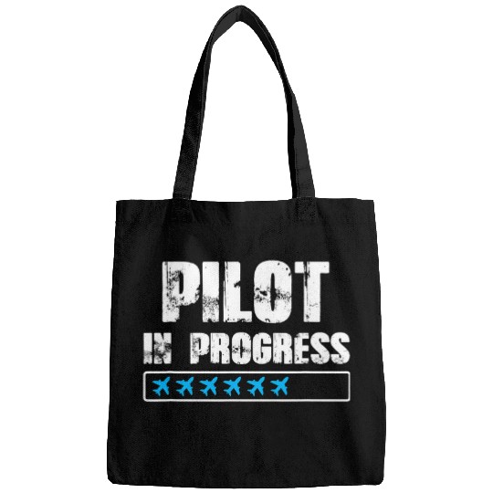 Pilot In Progress Future Airplane Pilot Expert Aviation Bags