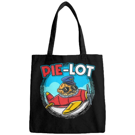 Funny PieLot Pie Flying Airplane Pilot Aviator Pie Bags