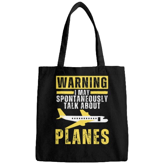 Funny Pilot Design For Men Women Airplane Airline Pilot 3 Bags