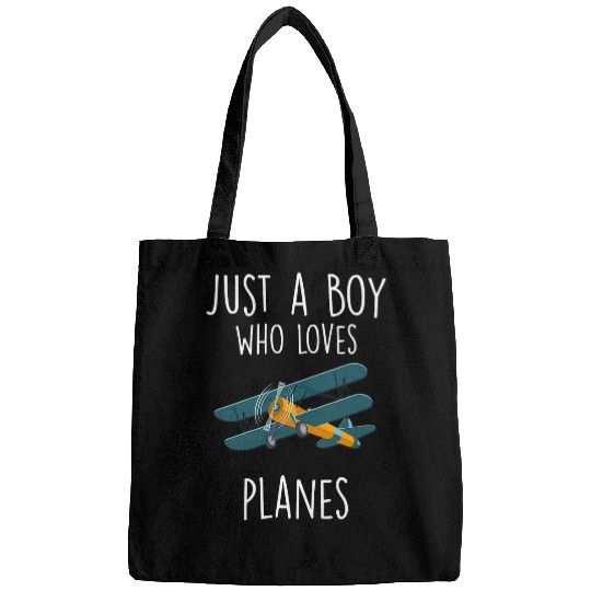 Just A Boy Who Loves Planes Tee Toddler Pilot Plane 3 Bags