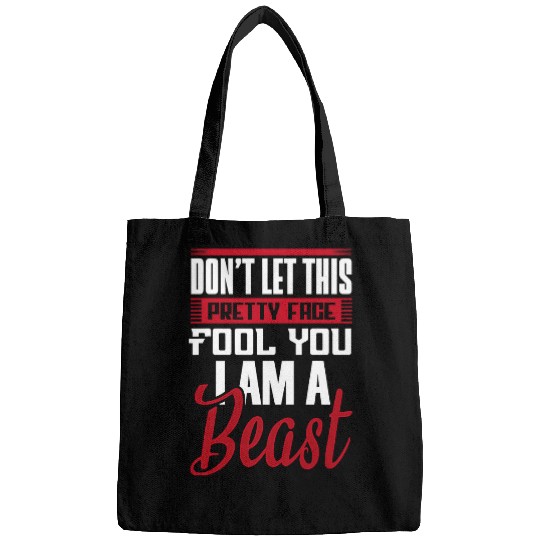 Funny Wrestling Saying Wrestling I Am A Beast Wrestler Bags