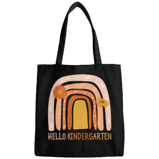 Hello Kindergarten Leopard Rainbow Back To School Teacher Bags