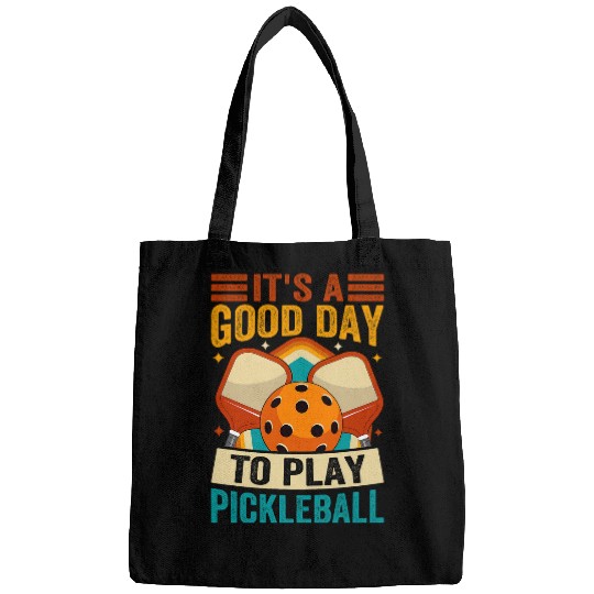 Its A Good Day To Play Pickleball Retro Style Bags