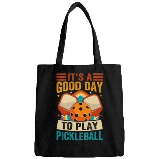 Its A Good Day To Play Pickleball Retro Style Bags