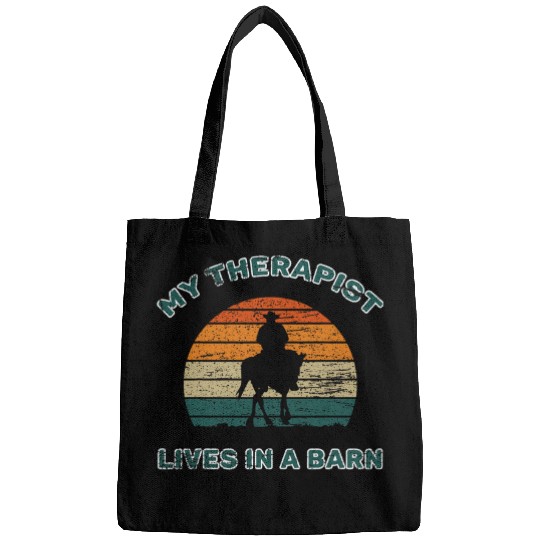 My Therapist Live In A Barn Cowboy Rodeo 6 Bags