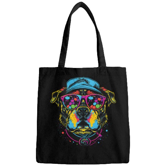 Rottweiler Art Veterinarian Dog Lover Puppy Owner Bags