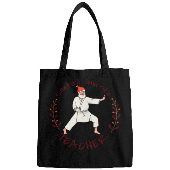 Santa Favorite Karate Teacher Christmas Bags