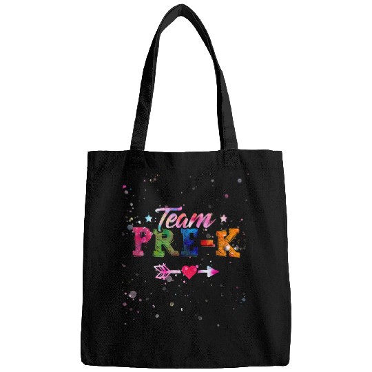 Team PreK PreSchool Teacher Student Back To S Tie Dye Bags