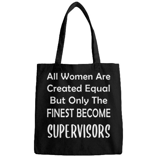 Womens Supervisor Women Finest Boss Manager Mentor Office Funny Bags