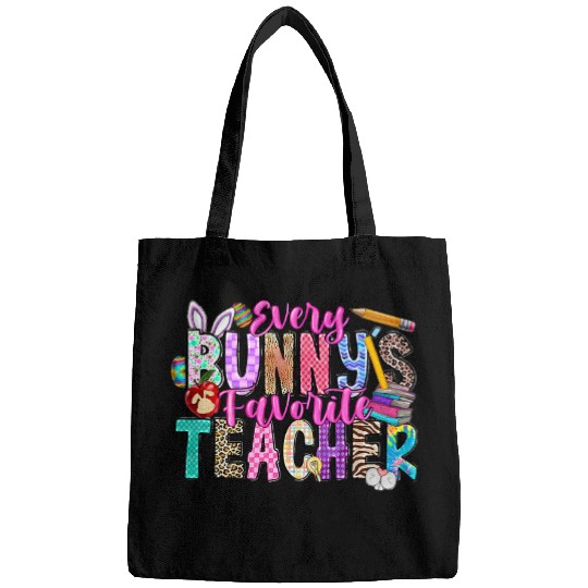 Every Bunnys Favorite Teacher Happy Easter Teacher Student Bags