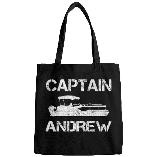 Captain Andrew Pontoon Captain Funny Personalized Name Boat Bags