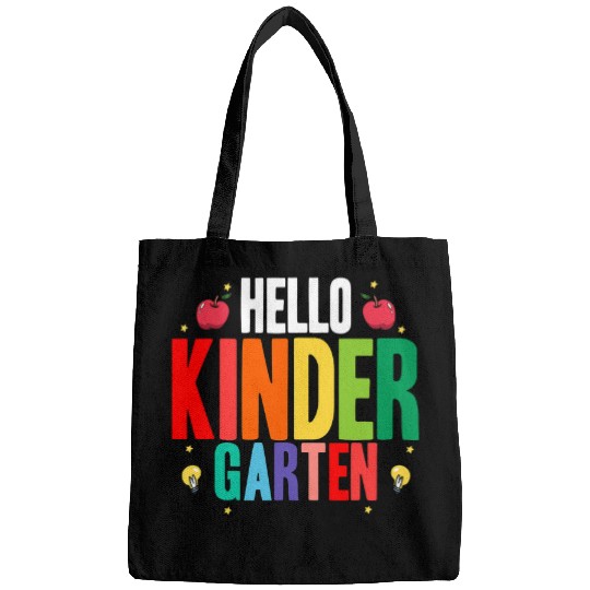 Hello Kindergarten Student Teacher Back To School 3 Bags