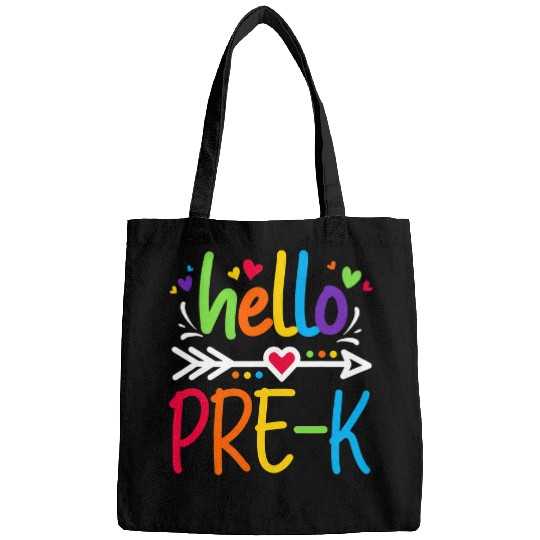 Hello Prek Funny Prek Back To School Teacher Student Bags