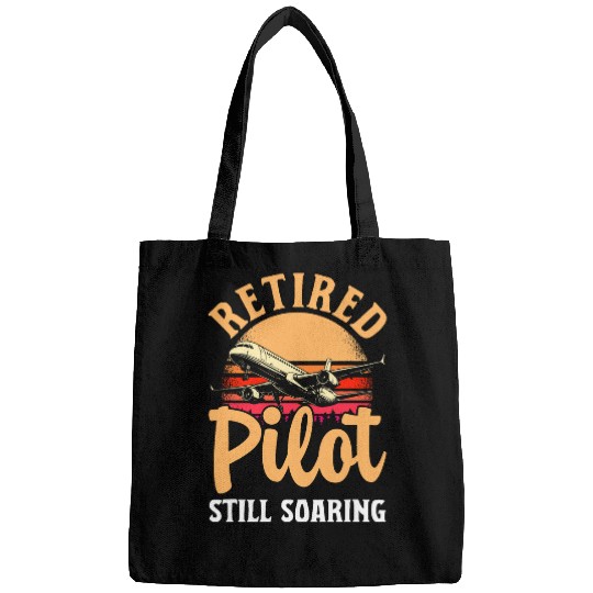 Retirement Aviation Retired Pilot Airplane Airline Flight Bags