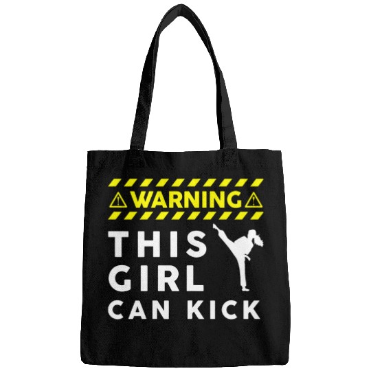 This Girl Can Kick Mixed Martial Arts Fighter Karate Lover Bags