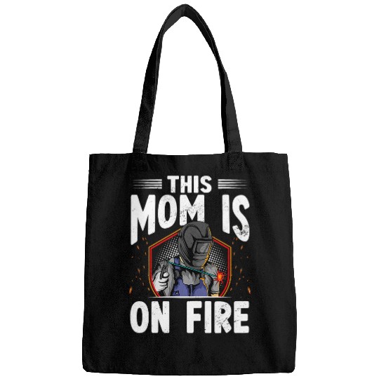 Womens This Mom Is OnSteelworks Metal Crafter Welder Welding Bags