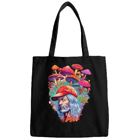Informed Therapist With Mushrooms Cool Design Fun Fashion Bags
