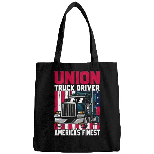 Union Truck Driver Americas Finest Union Worker Outfit Bags