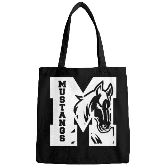 Mustangs Teacher Student School Sports Fan Team Spirit Bags