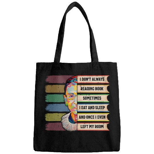 Feminist Ruth Bader Ginsburg RBG Quote Girl With Book Women 2 Bags