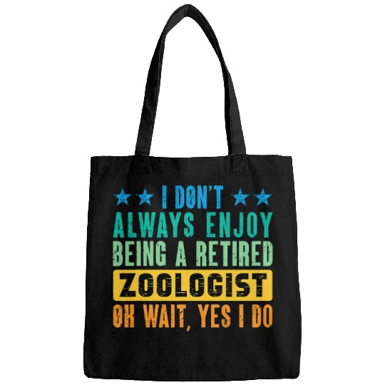 Retired Zoologist Wildlife Zoology Zoo Employee Zookeeper 1 Bags