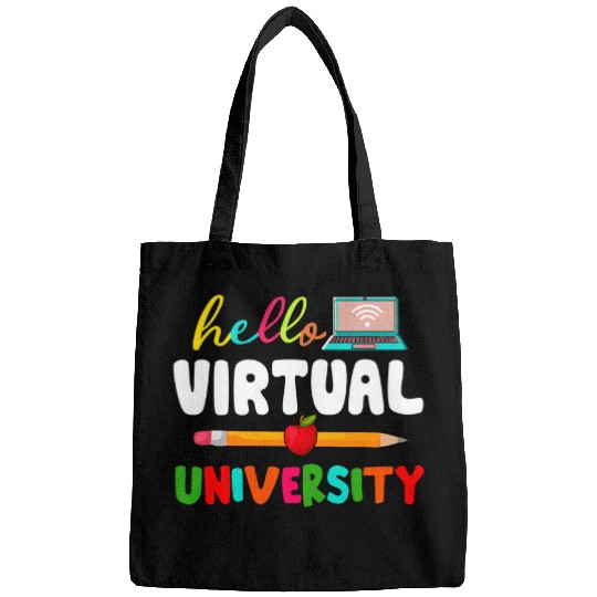 Hello Virtual University Back to School Student Teacher Bags