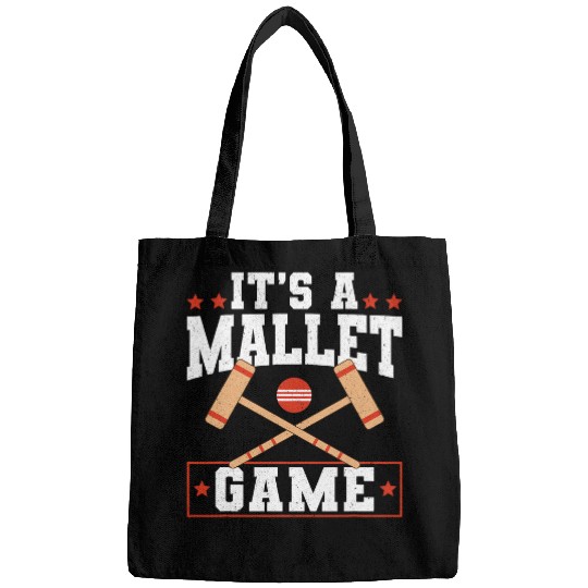 Its A Mallet Game Croquet Player Lawn Game Bags